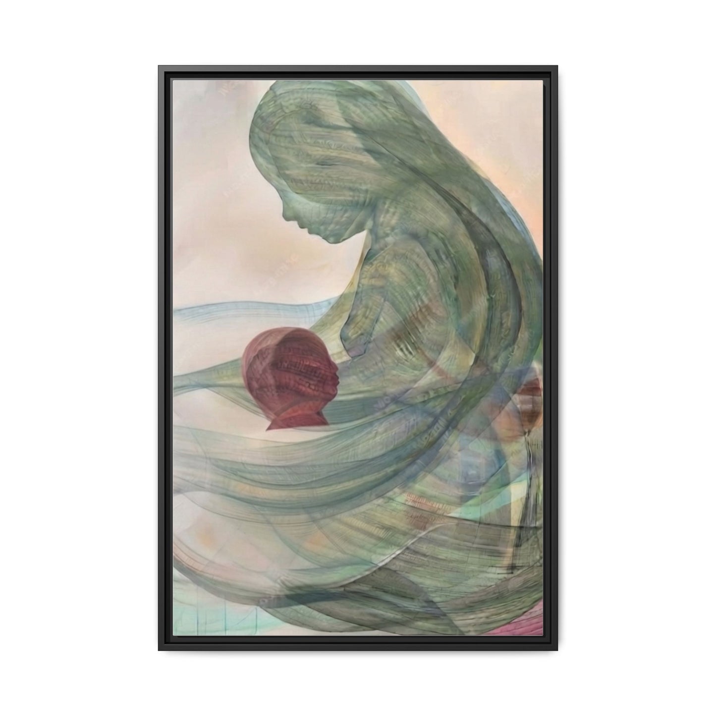 Woven Connection — Framed Canvas